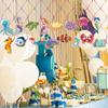 Theme Mermaid Venue Decor With Crab Seahorse Paper Spiral Hangings Parties For
