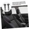 GLEAVI 1 Pair Seat Headrest Guides Repair Headrest Guides Car Headrest Insert Guides Headrest Guide Inserts Plastic Grey