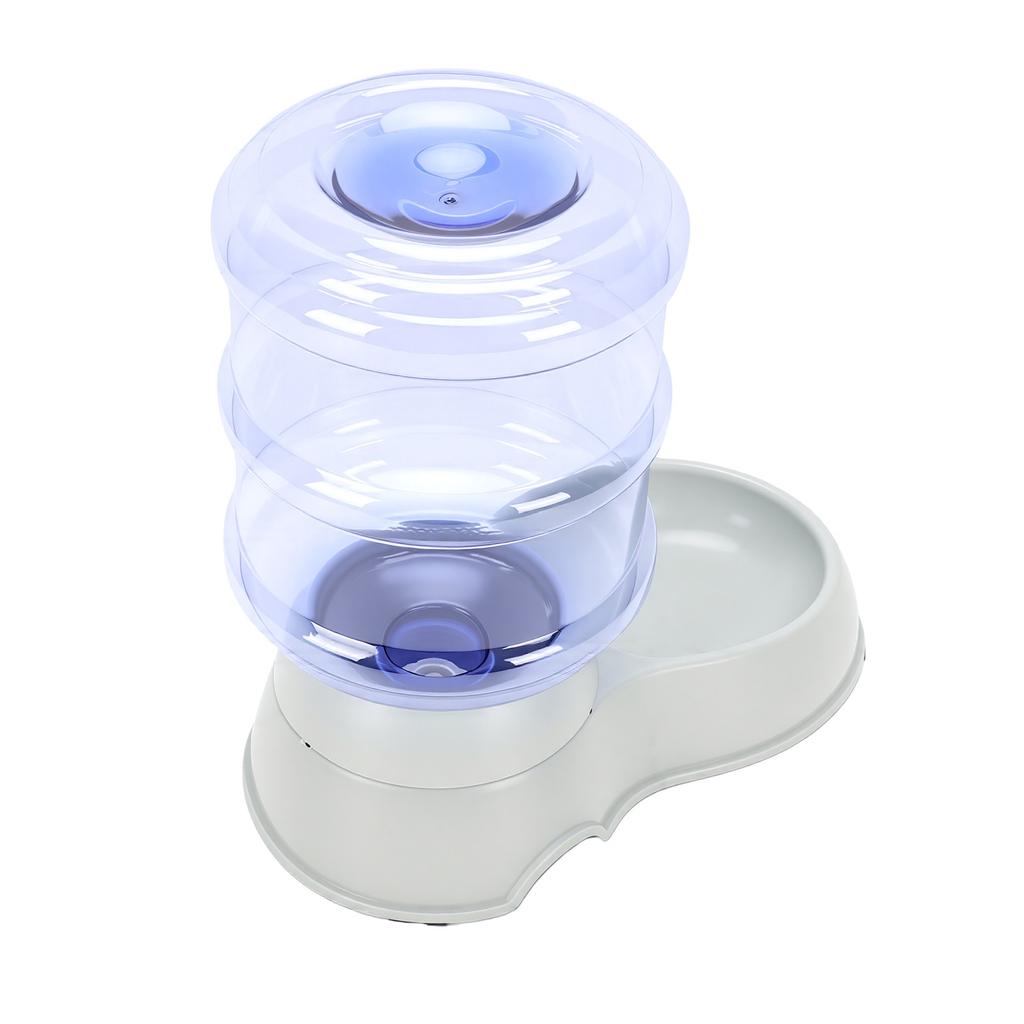 Dog Water Bowl Dispenser 3.8L Large Capacity Anti Tip Automatic Gravity Pet Waterer for Dogs Cats Indoor Outdoor Water
