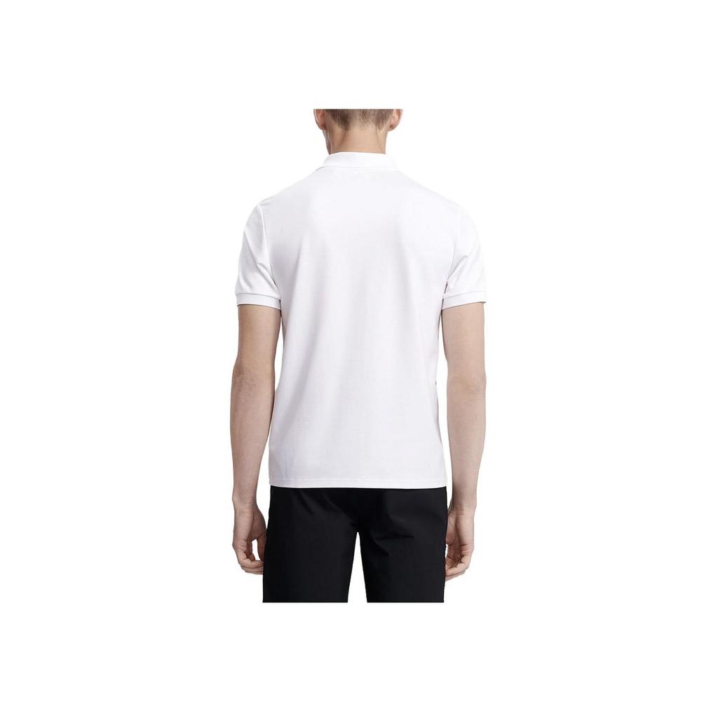 Fila Solid Color Casual Short Sleeve Polo Shirt Men Tops White F11M327115F-WT