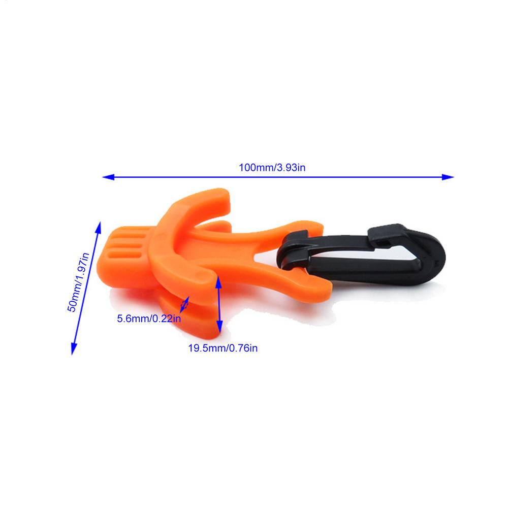 Scuba Diving Octopus Bracket Diving TPU Bite Second Stage Head Hook Second Stage Head Octpus Holder оранжевый