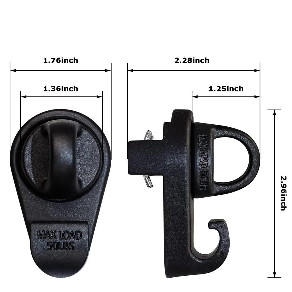 Sängräcke Mini Surrningskrokar Sängankare PT278-35075 PT278-00160 För Toyota Tacoma 2005-2019 Toyota Tundra 2007-2019