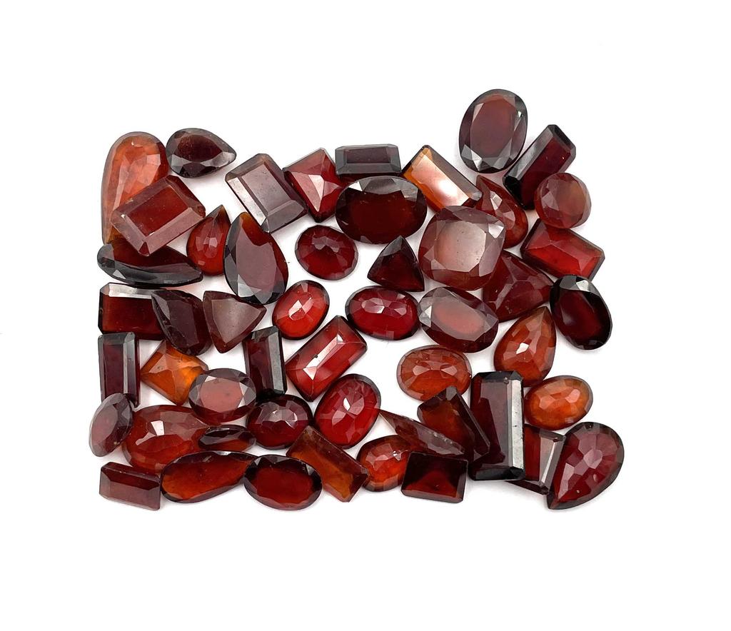 Natural Garnet Mix Shape Cut Loose Gemstone Lot 17-20 Pcs 6-16 MM 100 CT Garnet Faceted Gemstone For Jewelry Making
