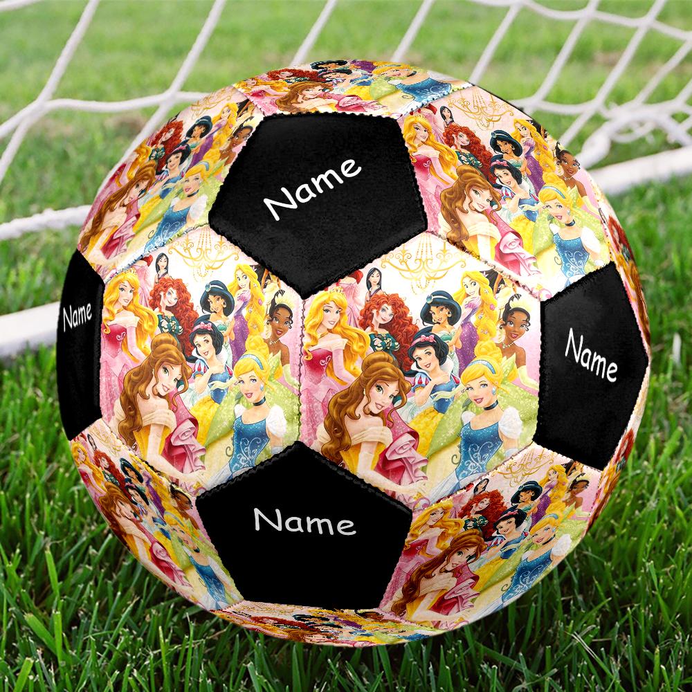 Custom Name Princess Theme Size 5 Soccer Ball, Suitable for Both Indoor and Outdoor Matches, a Gift Suitable for Everyone.