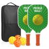 Carbon Fiber Pickleball Paddle Set With PP Honeycomb Core UV Printed Racket Beginners To Advanced Players