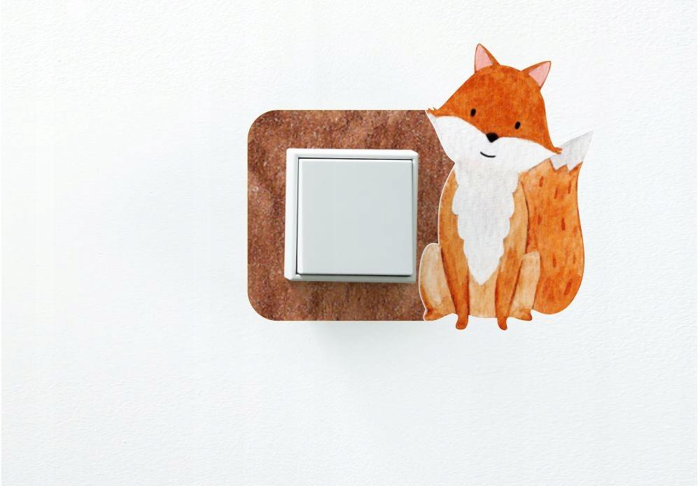 Protective Sticker for the Switch in a Child' Room - Fox