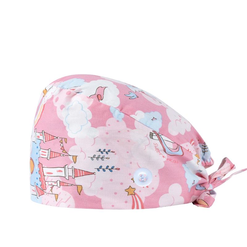 200 Kinds Adjustable Medical America National Pattern Cartoon Pet Hospital Heart Surgical Doctor Cap Surgeon Hat