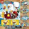 One Piece Wanli Piratenschiff Segelschiff Bausteine Cartoon Piratenschiff Steine Set Spielzeug für Kinder Weihnachtsgeschenke