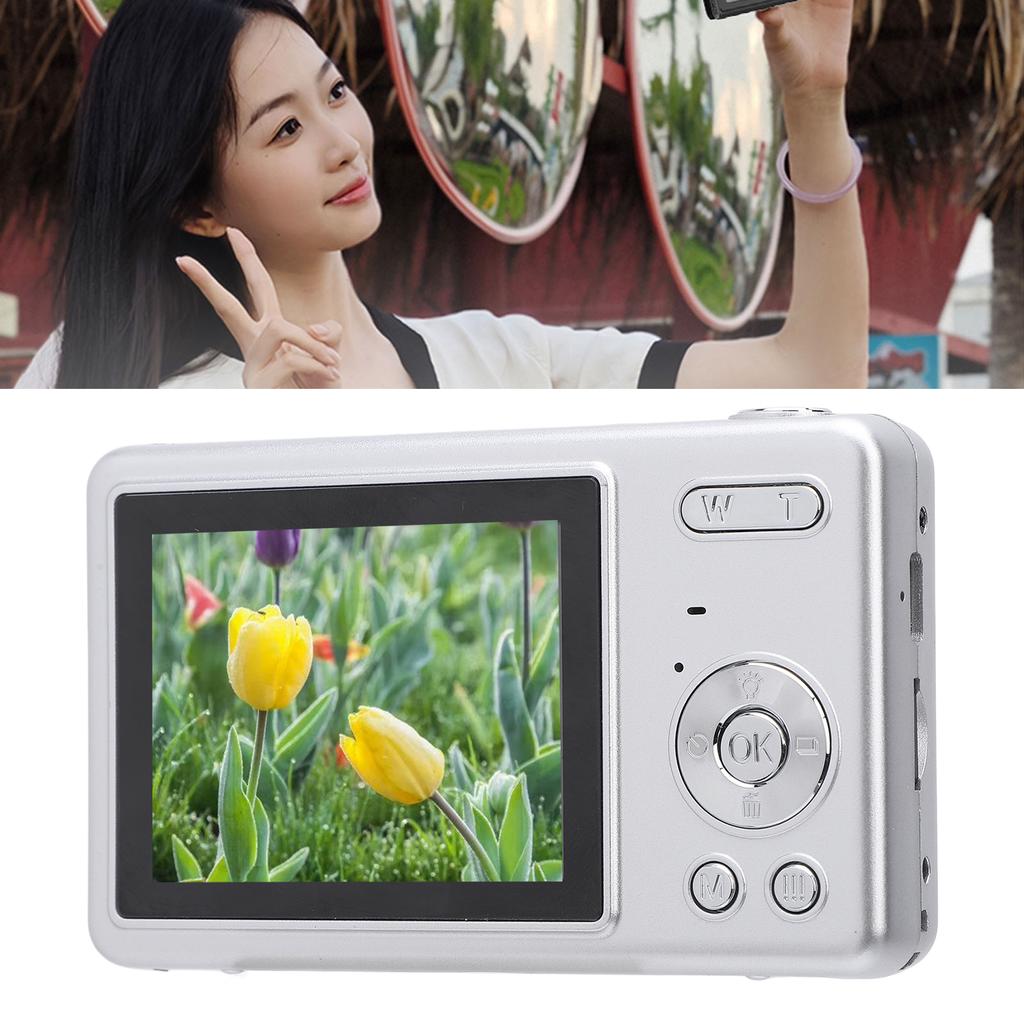 2.4inch Digital Camera 16x Zoom 50MP High Resolution 4K Video Compact Selfie Camera for Photography Travel 64GB