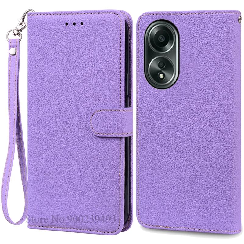 A58 A 58 Case For OPPO A58 Case Silicone Wallet Flip Leather Case For OPPO A58 4G Case Book Cover For OPPO A58 5G Phone Fundas