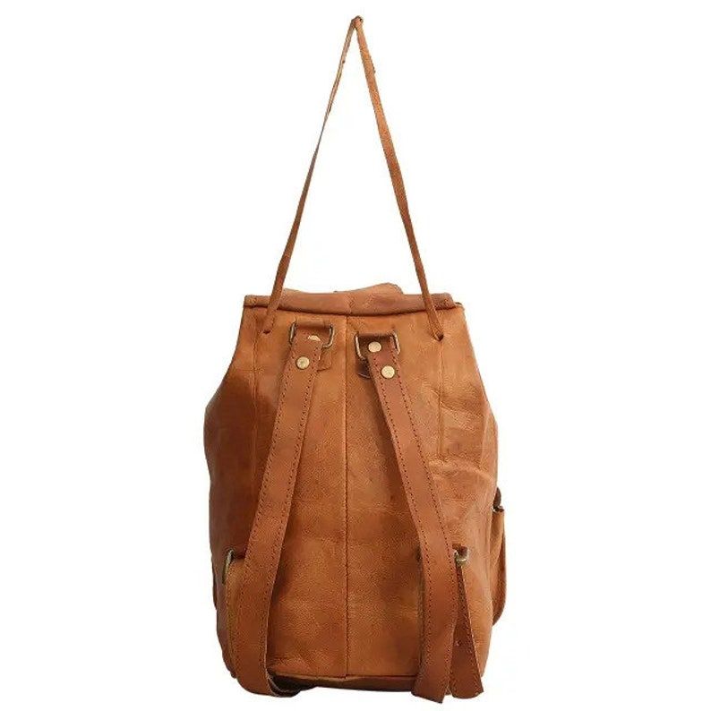 Genuine Leather Backpack | Vintage Backpack | Leather Rucksack, Full Grain Leather | Backpack with Pockets