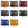Lee Premium Italian Leather Pass Case with Coin Round Available in 8 Colors Purse, Zipper, Red, 0520236a,
