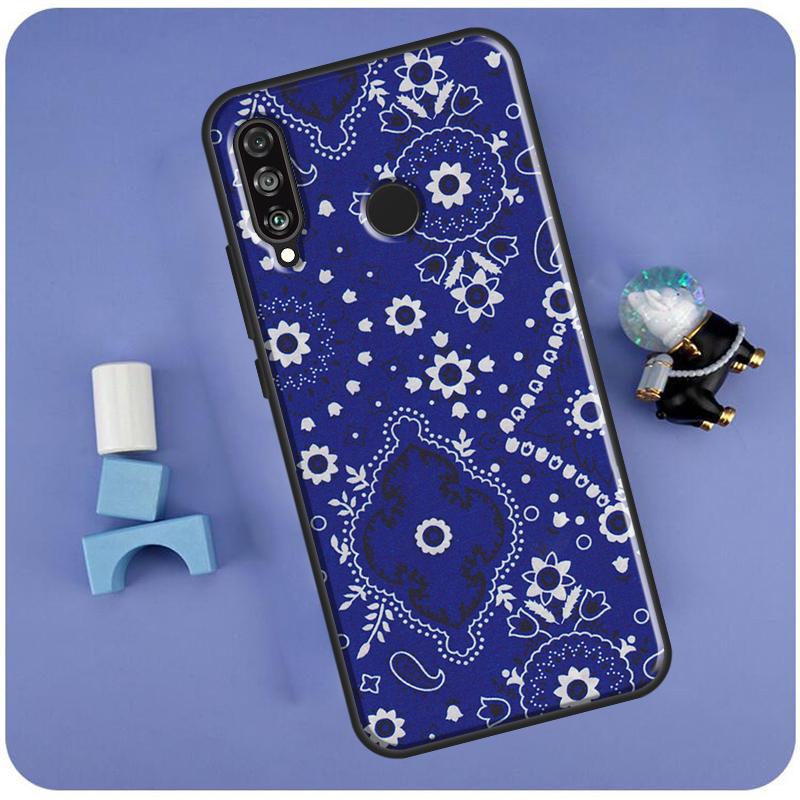 

Bandana Paisley Pattern For Huawei Nova 3i 7i 8i 11i 12i 9 10 SE Y60 Y61 Y70 Y72 Y73 Y90 Y91 P20 P30 P40 Lite Case Huawei Nova 9