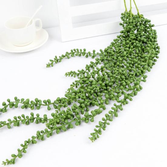 3 Forchette Amante Lacrime Piante Realistiche Foglie verdi Appeso a parete Vibrante Decorazione della casa Piante grasse artificiali Abbigliamento per adulti