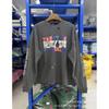 Paly Hollywood FW26 Knit Terry Hooded Sweatshirt Vintage Washed Distressed Loose Fit