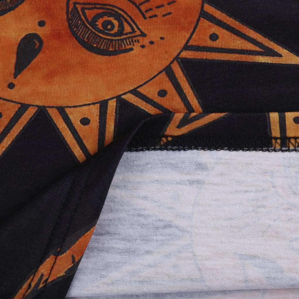 Pánská letní ležérní halenka s krátkým rukávem a kulatým výstřihem s 3D potiskem