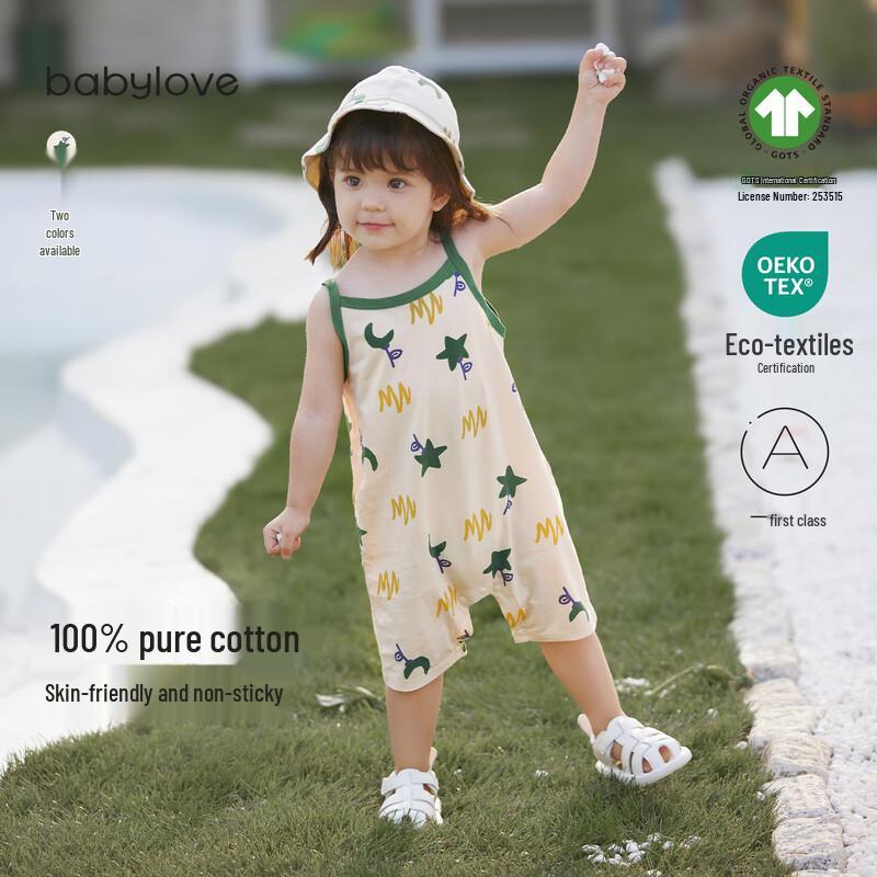 

Унисекс ромпер на подтяжках Babylove из чистого хлопка 66
