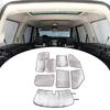 8 peças Para Land Rover Discovery 4 LR4 2010-2016 Vidro Completo do Para-brisa Dianteiro do Carro Proteção Solar Guarda-sol Acessórios para Carro