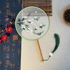 Embroidered Round Fan, Traditional Fan, Fan Dance, Classical Dance, Double-Sided Embroidery, Special Business Gift