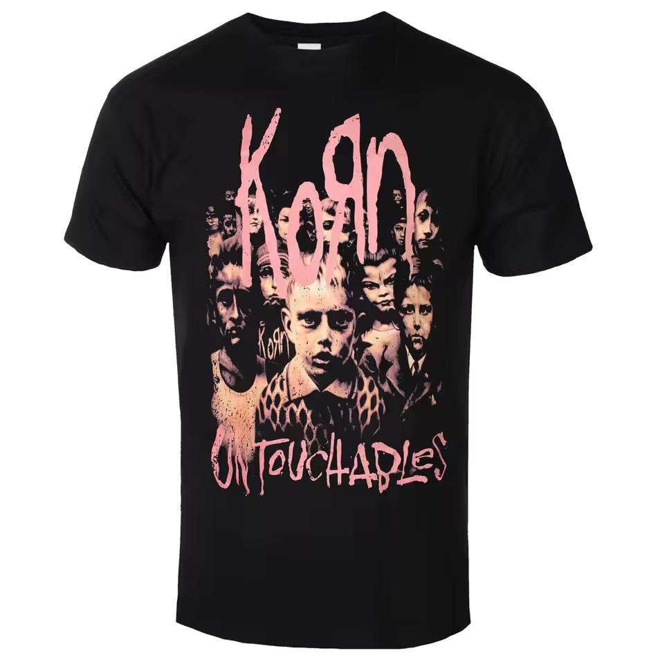 Korn - Untouchable Printed T-shirt - Nu Metal Band Style Daily T-shirt - Suitable for both men and women