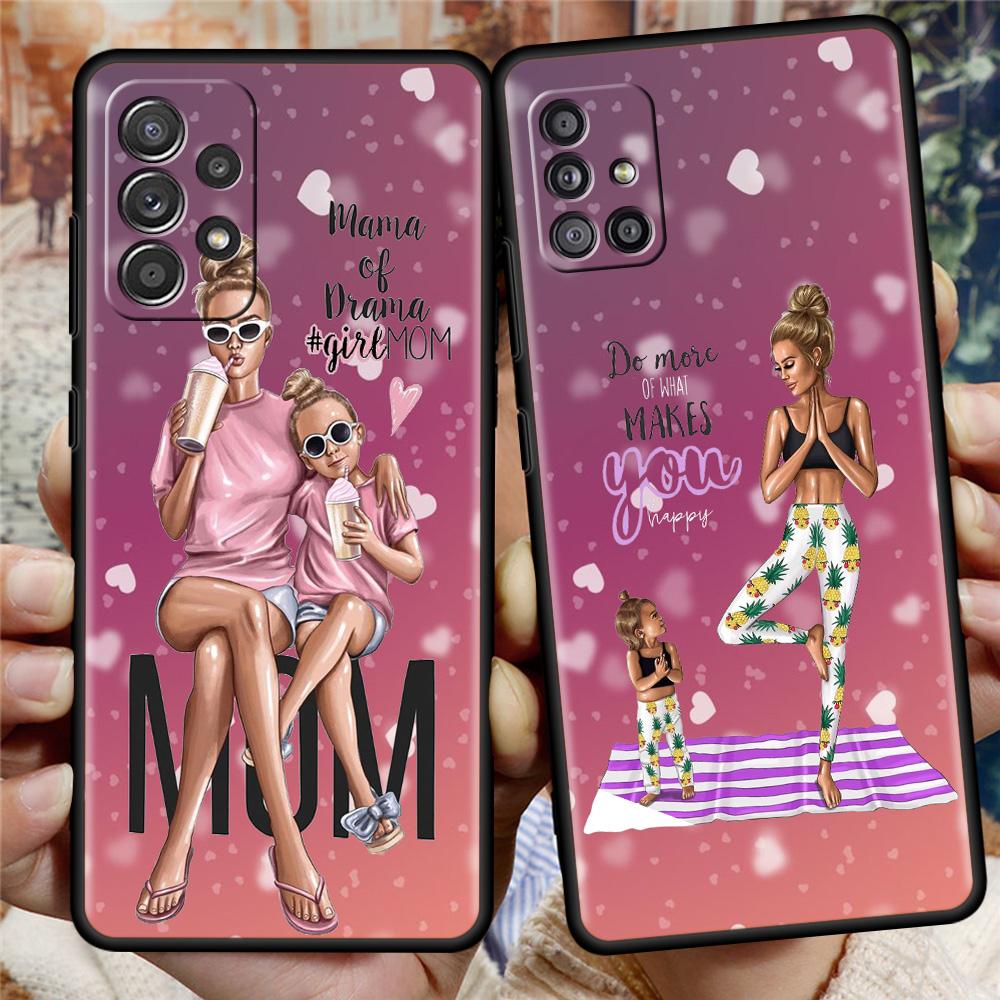 Family Children Boys And Girls Coque For Samsung Galaxy A51 A71 A12 A21s A72 A52 A42 A32 A22 A41 A31 A02s A03s Soft Phone Cases