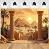 1 Ägyptische Pyramiden Wandbehang - Lebendiger ägyptischer Sphinx Hintergrund, Polyesterfaser Heimdekoration
