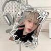 Metallic Style Photo Card Frame Electroplate Idol Photo Display Stand  Card Storage Case