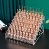 Transparent Acrylic Storage Box, Lipstick Display Stand, Desktop Cosmetics Finishing and Storage, Nail Polish Display Stand, Plastic.