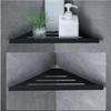 304 Stainless Steel Triangular Storage Rack No Drilling Bathroom Shower Corner Shelf Multi Functional Wall Corner Organize Rack