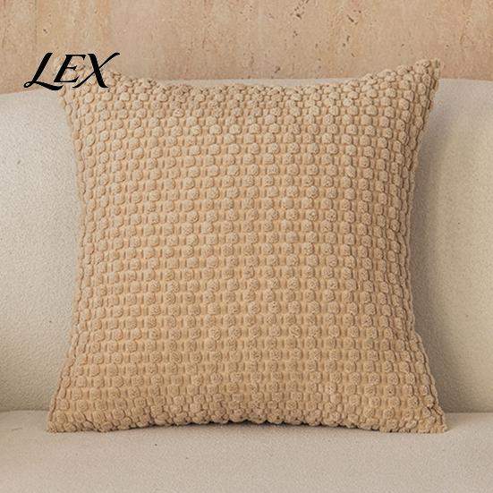 Unique Texture Cushion Cover Solid Color Bubble Pillow Cover, Soft Breathable Throw Case, Modern Minimalist Home Bedroom Pillowcase Decor, Farmhouse
