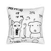 Cute GANADI Pillow Cover  Print Cushion Cover Novelty Pillow Case For Living Room Sofa