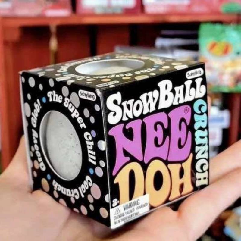 Needoh Schneeball Knusper Stressabbau Ball Mit Handgefertigtem Schnee Design Zur Entspannung Und Dekoration