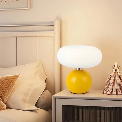 USB Mushroom Night Light Charging Desk LampTouch Switch Bedroom Bedside Lamp Dimmable Eye Protection Learning Led Table Lighting