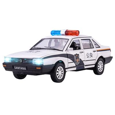 1:32 Volkswagen Santana Simulation Alloy Acousto-optic Huili Children's Car Boy Toy Car Ornaments