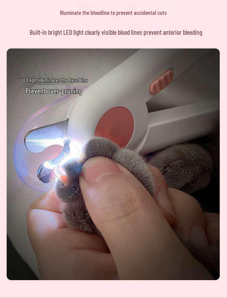 LED Pet Nail Grinder and Clippers for Cats and Dogs