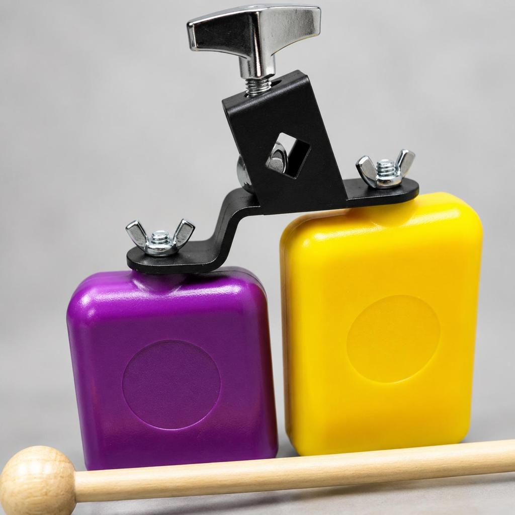 DoubletoneTone Cow Bell Mountable with Mounting Bracket Versatile Cowbell