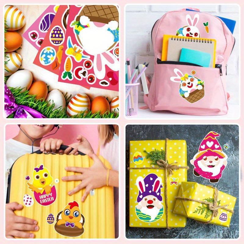 Easter Stickers, Easter Basket Stuffers Easter Egg Decorating Bunny Stickers, Activities Party Easter Crafts Gifts Bags Stickers