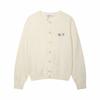 Unisex Crew Neck Long Sleeve Loose Fit Korean Cotton Knit Sweater Fox Head Embroidery Pullover Cardigan Couple Knitwear