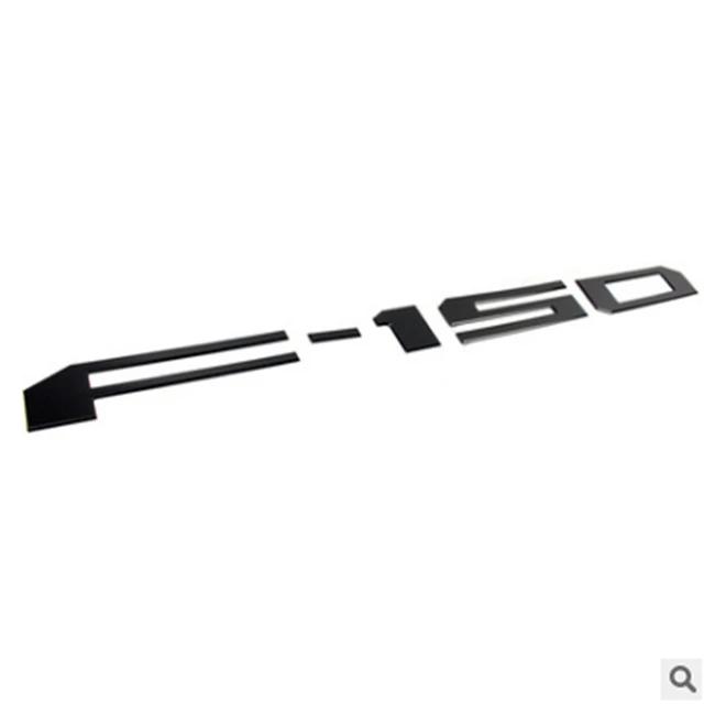 Rear door badge with built-in font badge sticker 3D car tuning for F150, F-150 lettering for rear trunk name plate stickers accessories