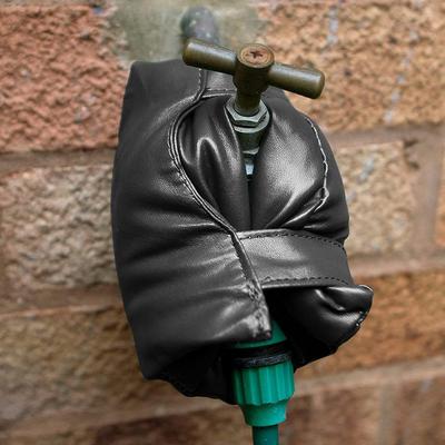 Leather Made Winter Anti Freezing Outdoor Faucet Frost Cover Hose Bib For Anti Freezing Protection Saving Tap Winter Suplies