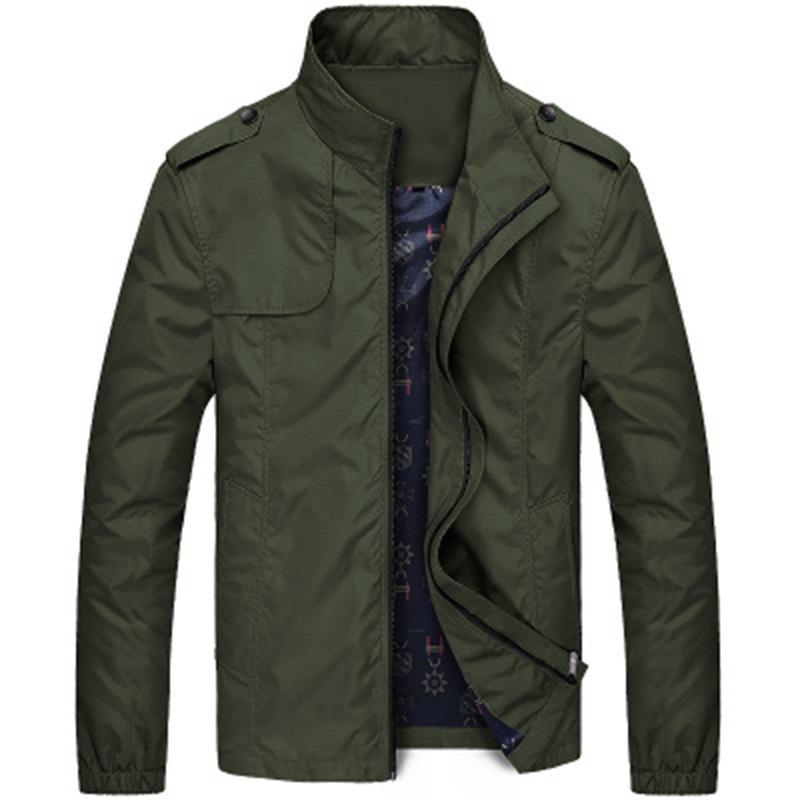 

Spring and Autumn Men s Jackets, Casual Jackets, Men s Slimming, Solid Color Stand Up Collar, Men s Wear L