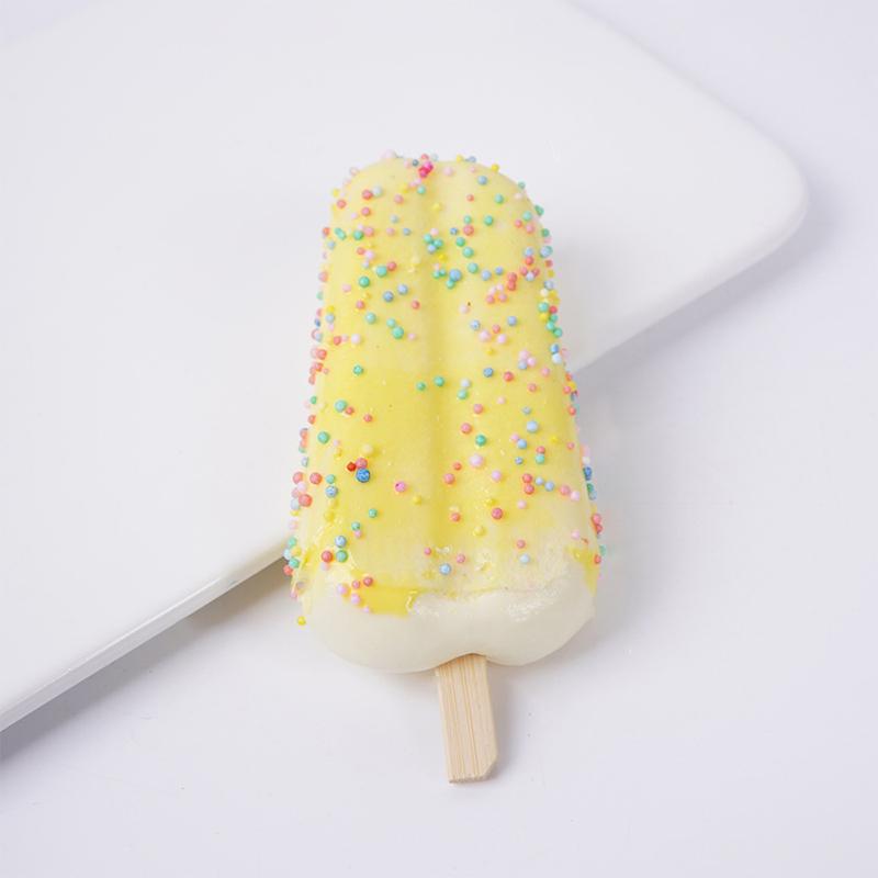 Soft Fake Popsicle Ice Cream Toys With Colorful Sprinkles Reusable For New Year Party Decor Food Model Teaching Aids