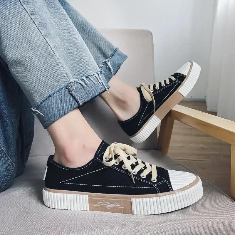 Fashion Fashion Women's Casual Shoes High-quality Women Vulcanized Shoes Comfortable Breathable Non-slip Wear-resistant Women Flats 2024