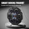 Musikboxningsmaskin med handskar Väggmonterad Bluetooth-kompatibel Boxningsmål med LED 9 Hastighetsjusterbar Elektronisk Boxningstränare Slagplatta
