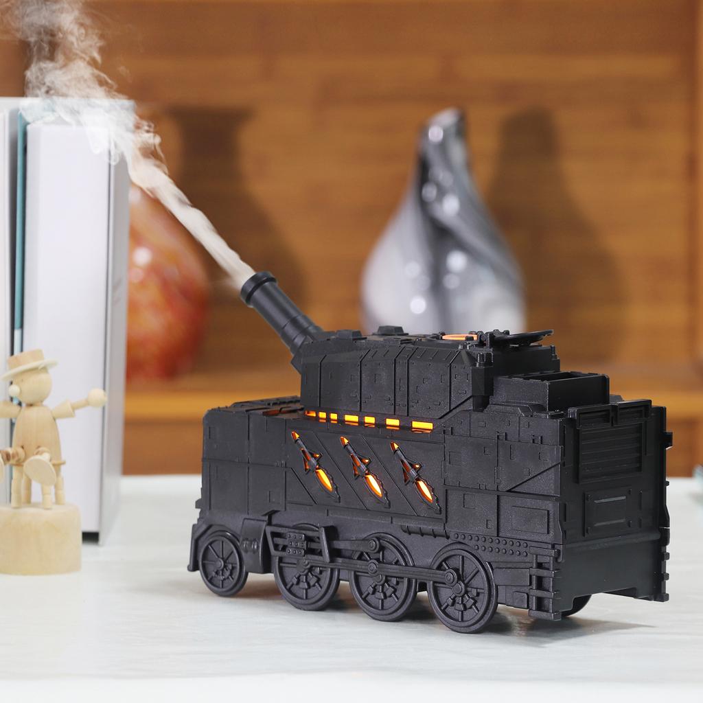Ship Train Shape Ultrasonic Air Humidifier Jellyfish Spray Essential Oil Aroma Diffuser Remote Control With Colourful Lighting