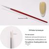 Wooden Handle Nail Art Pen Set - Brushes for Salons, Liner, Round Head, Gel Polish, Carving, Gradient, Smudge.