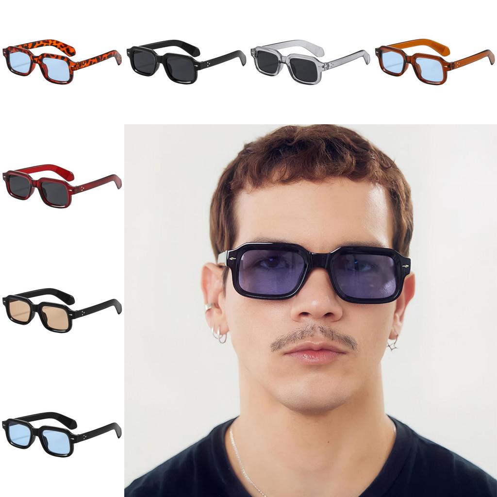 Geometric Style Square Sunglasses With Uv400 Protection For Travel And Fashion Enthusiasts