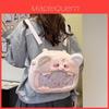 Zaino in Peluche Rosa a Forma di Maialino dei Cartoni Animati Con Grande Capacità Per Studenti e Uso Quotidiano