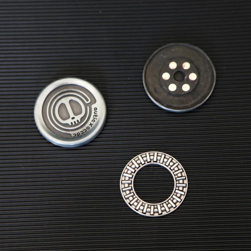 Metal Devil Milk Cap Fidget Anti Stress Toys Magnetic Haptic Coins Adult EDC Relieve Stress Sensory Toys Finger Spinner Gifts