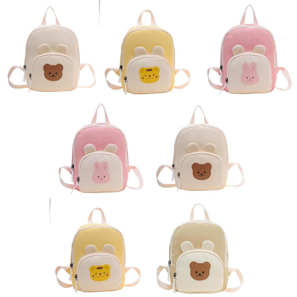 Childrens Cute Animal School Bag With Durable Canvas And Padded Straps For Preschoolers